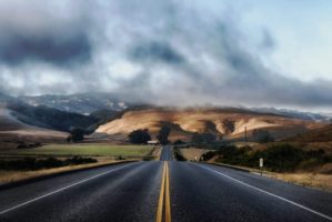 landscape road mountains